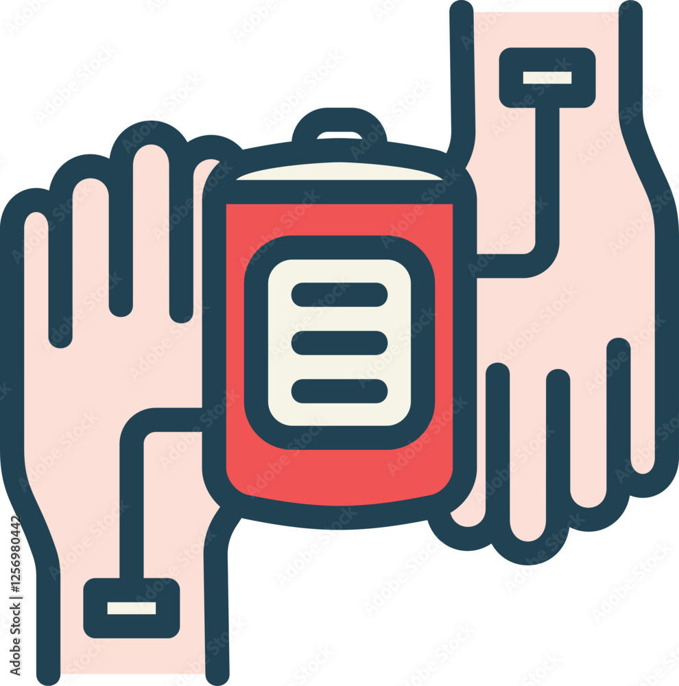 Blood Transfusion Filled Line Icon Blood Transfusion Filled Line Icon