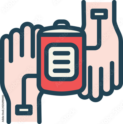 Blood Transfusion Filled Line Icon