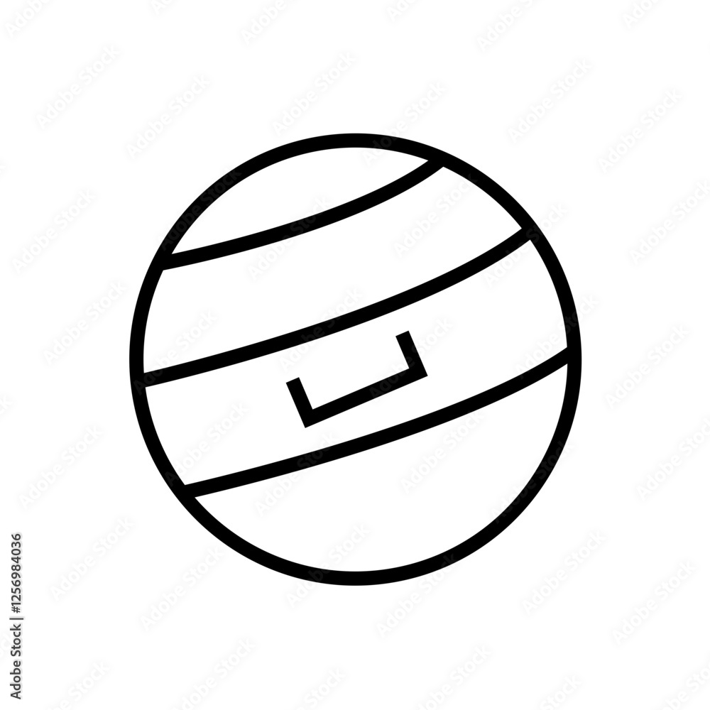 Naklejka premium pilates ball