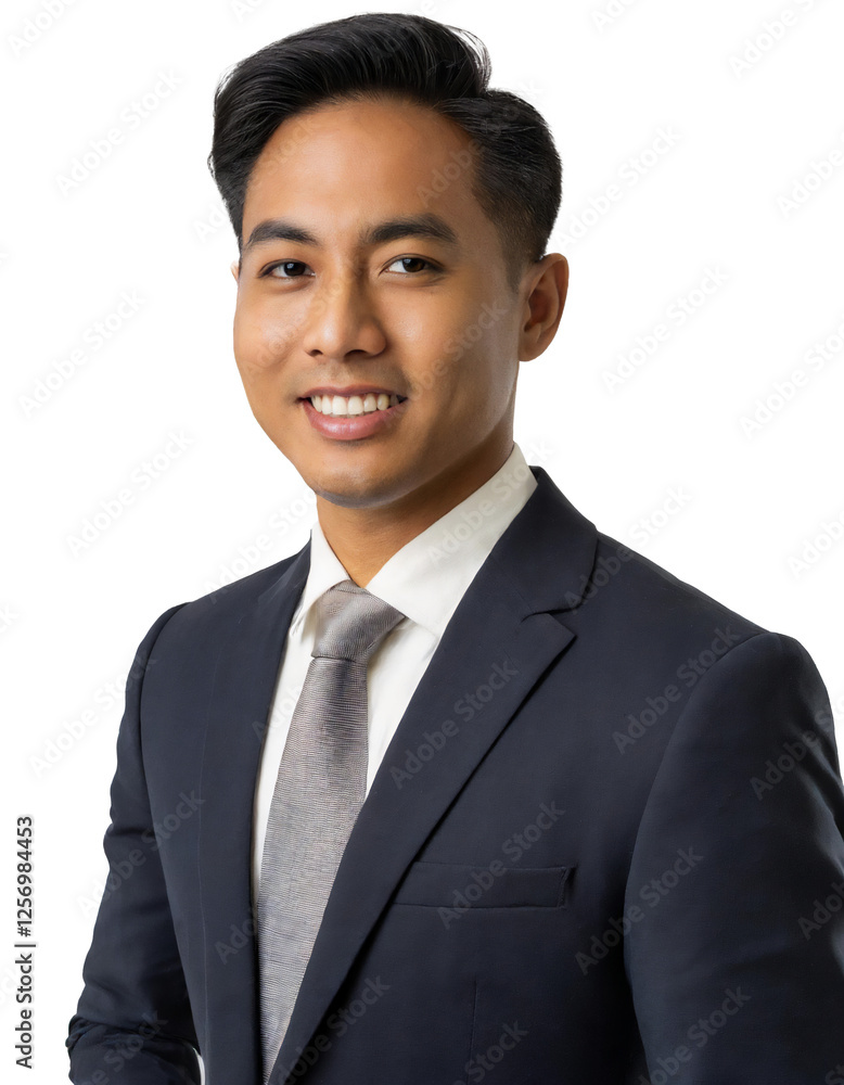Portrait of only one Man. White Background. Portrait of only one Man. White Background.