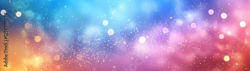 A whimsical pastel rainbow sky background, Vibrant Colorful Bokeh Background Digital Art Abstract Creative Close-up Visual Impact photo