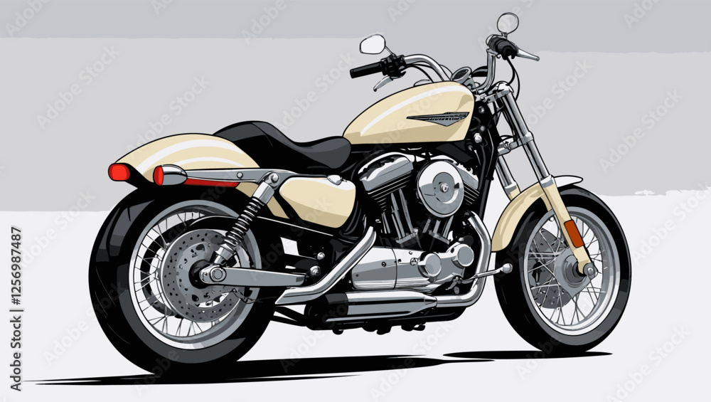 Obraz premium unique and cool motorcycle vector