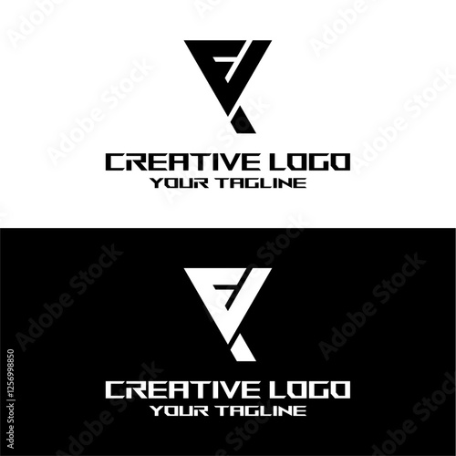 creative letter logo ex design vector