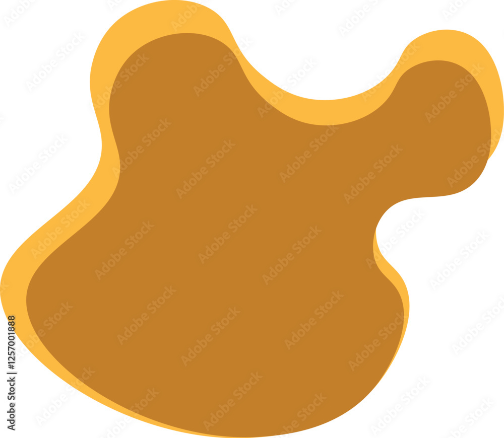 vector ornament of an brown blob vector ornament of an brown blob