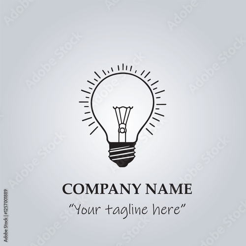 light bulb company logo vector illustration
