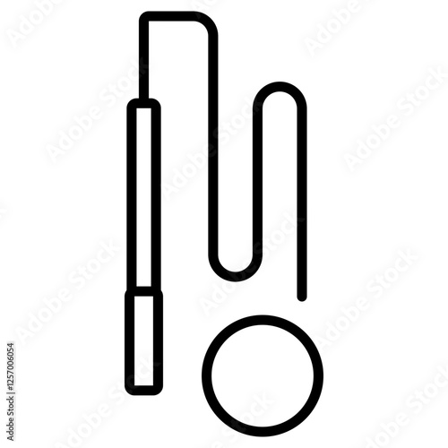 리듬체조 리본과 공 아이콘