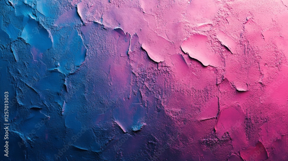 Naklejka premium Neon Blue-Pink Gradient with a Grainy Texture, Generative AI