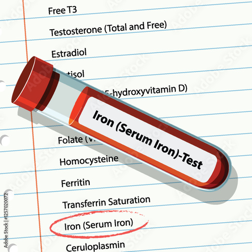 Medical Blood Test Illustration