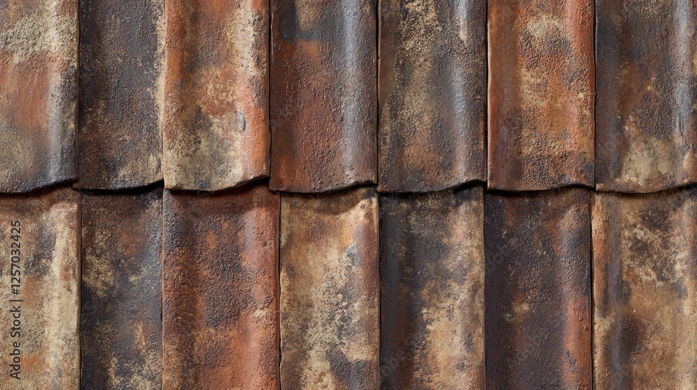 Weathered clay roof tiles texture. (1) Weathered clay roof tiles texture. (1)
