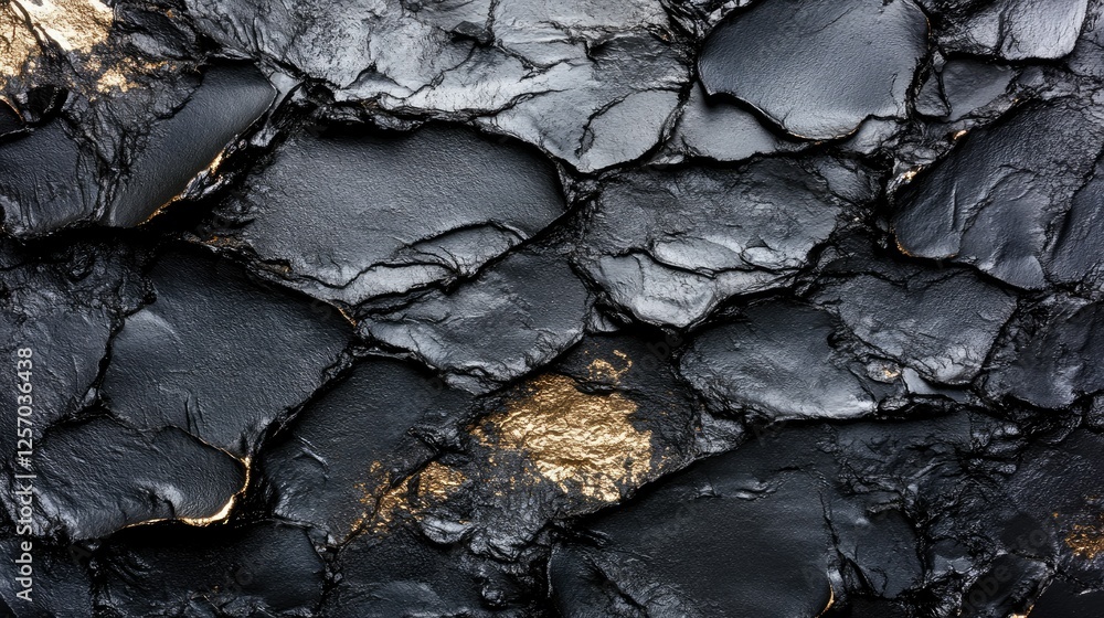 Abstract Black And Gold Textured Surface Abstract Black And Gold Textured Surface