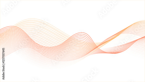 Abstract Sound Wave Line Background.Modern science banner . Music equalizer or soundwave concept