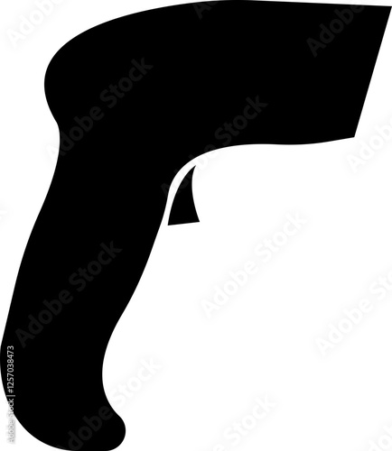 Warehouse scanner icon. Clipart image, Bar code scanner icons vector graphic designs elements, solid pictogram, clipart avatar logotype ,isolated on transparent background. Symbols, logo, template