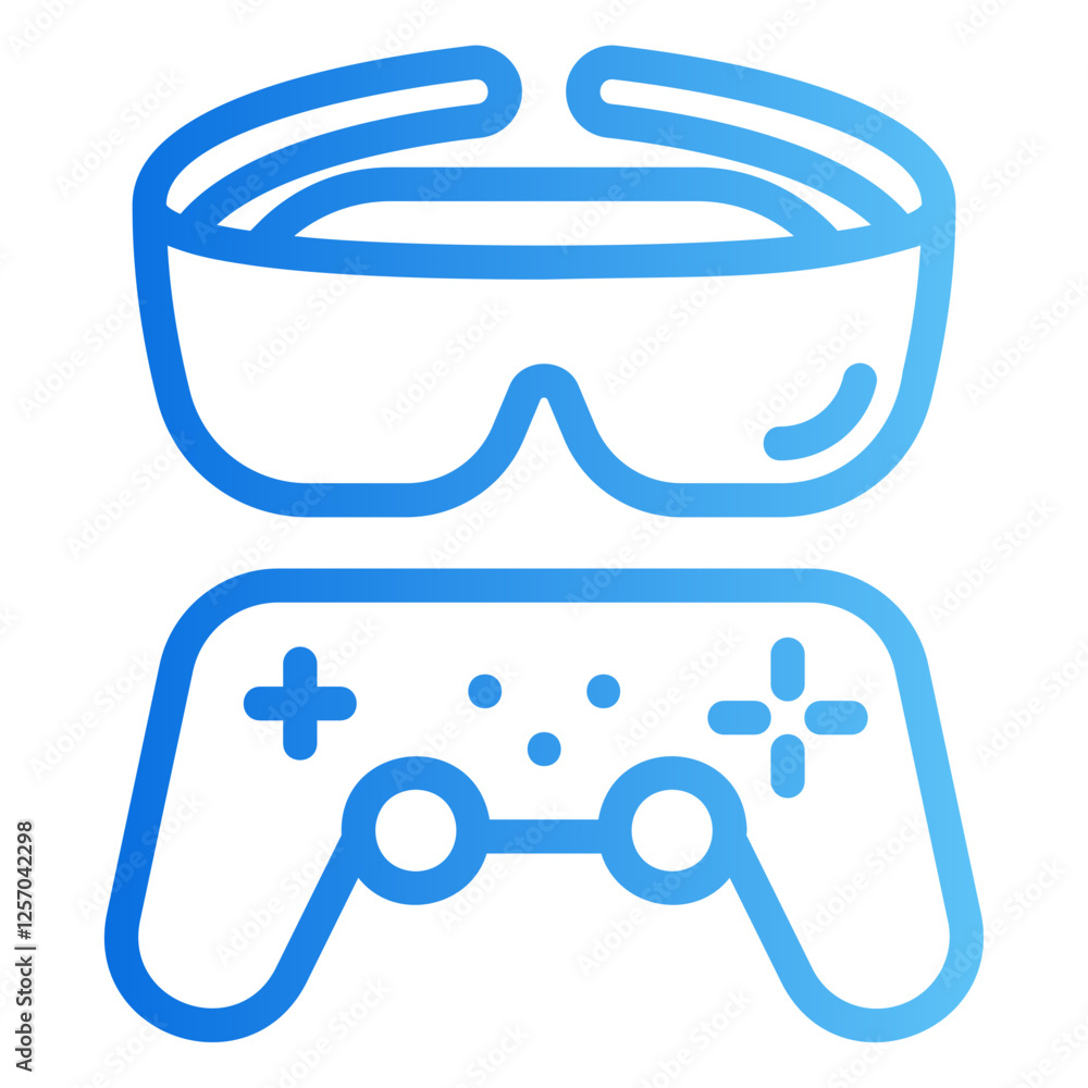 Obraz premium vr game Gradient icon