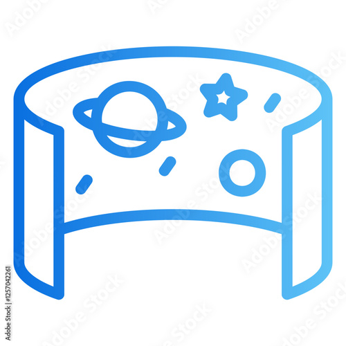 virtual reality Gradient icon