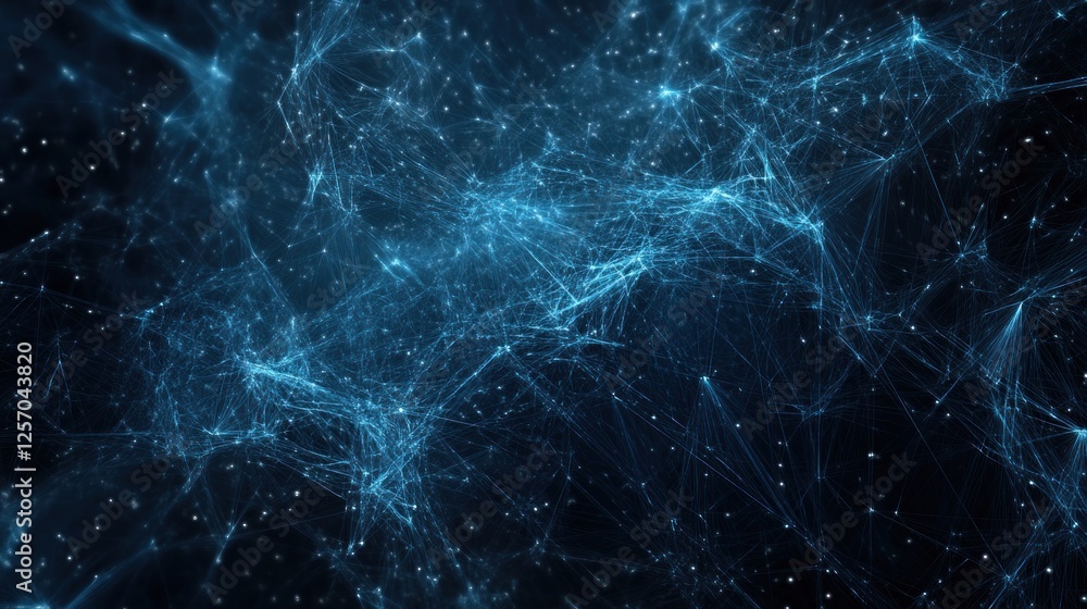 Abstract blue glowing network, plexus, connection, digital, technology background. Abstract blue glowing network, plexus, connection, digital, technology background.