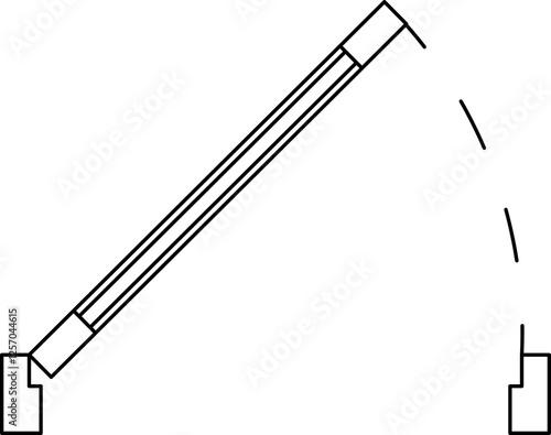 Architecture door symbol drawing