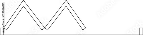Architecture door symbol drawing