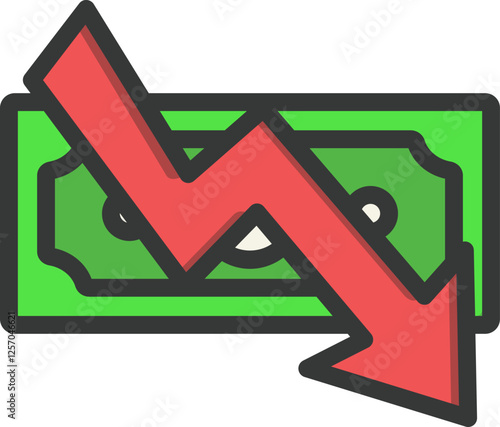 Inflation Filled Line Icon