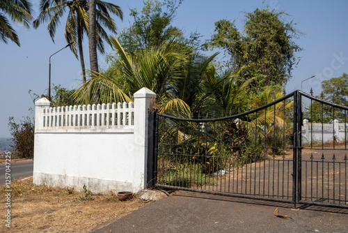 Gate of the Church of Capela de Nossa Senhora da Piedade in Margao, Goa