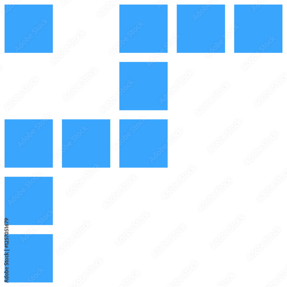 Blue grid formation corner border Blue grid formation corner border