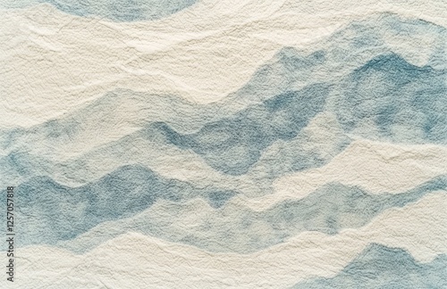 Waves of Textured Patterns Abstract Art Digital Design Soft Tones Aesthetic View Nature Inspiration