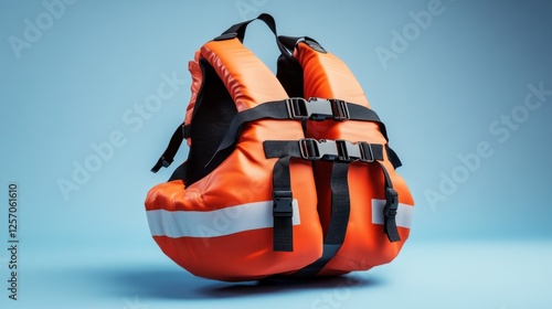 Orange Life Vest, Studio Shot, Safety Equipment photo