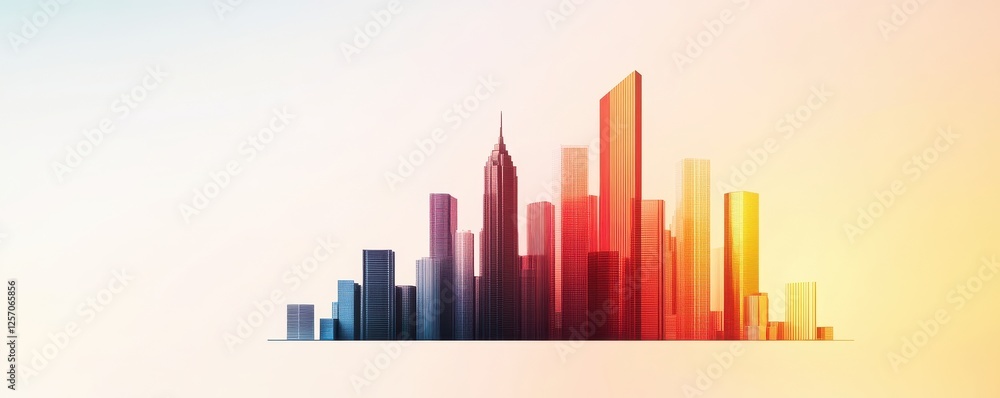 Fototapeta premium abstract city background