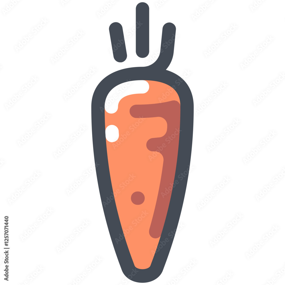 Vegetable lovely colored icon pack Vegetable lovely colored icon pack