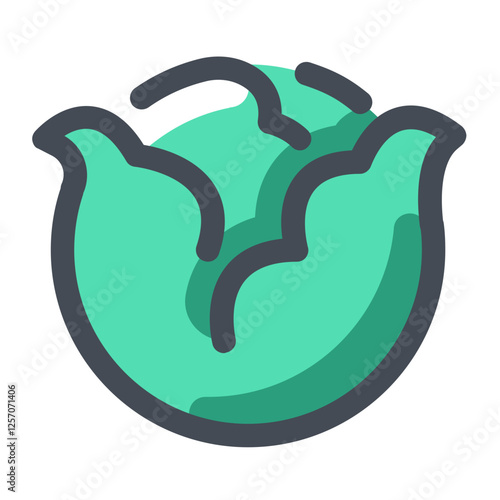 Vegetable lovely colored icon pack
