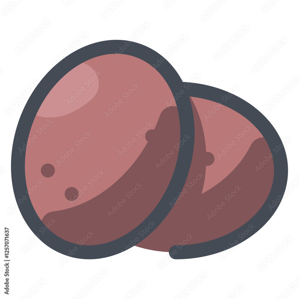 Vegetable lovely colored icon pack Vegetable lovely colored icon pack