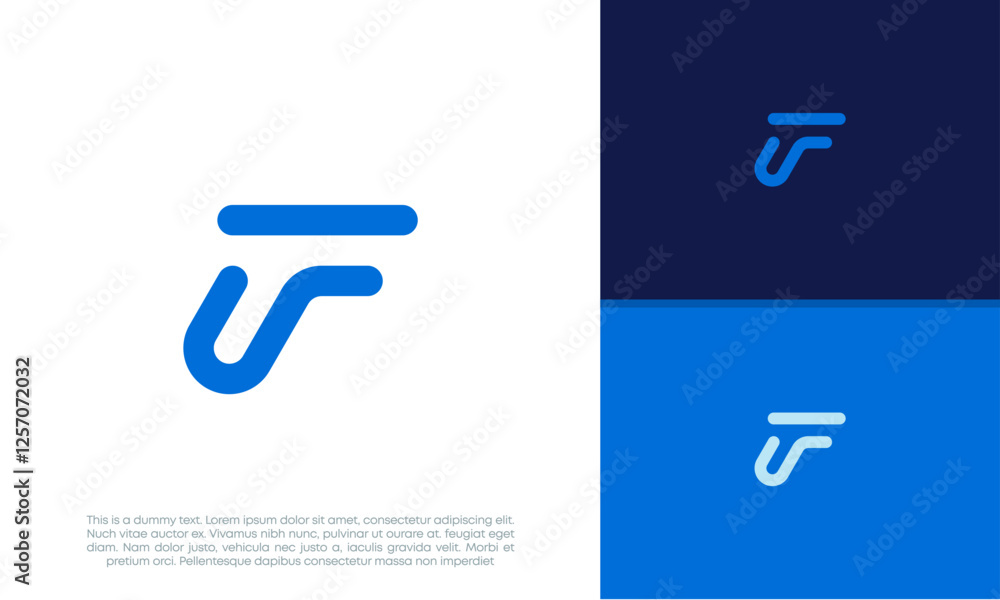 Initials F logo design. Initial Letter Logo. Innovative high tech logo template. Initials F logo design. Initial Letter Logo. Innovative high tech logo template.
