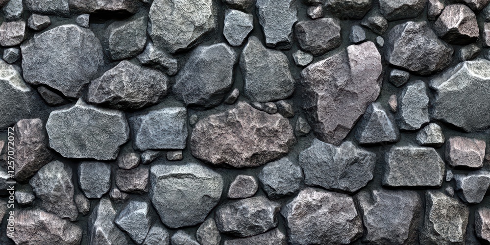 Textured Stone Wall Background with Varied Rock Shapes and Colors Textured Stone Wall Background with Varied Rock Shapes and Colors