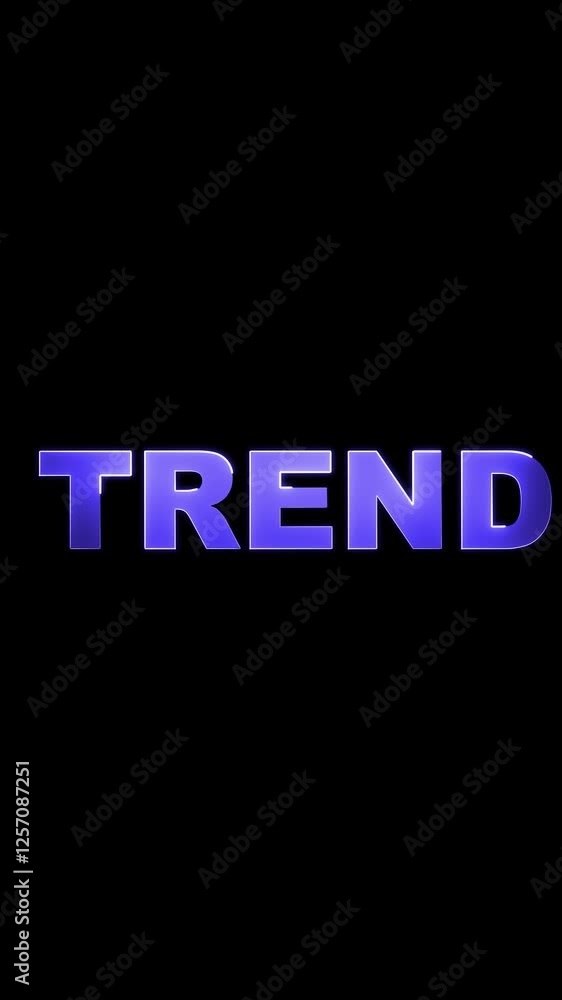 Trend Blue color Text Animation, Neon 4K video, Trend Blue color Text Animation, Neon 4K video,