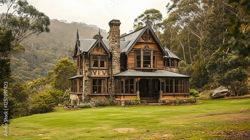 opulent wooden country home next to South Australia's 
 Wilsons Promontory A vacation rental property The architecture appears to be Nordic