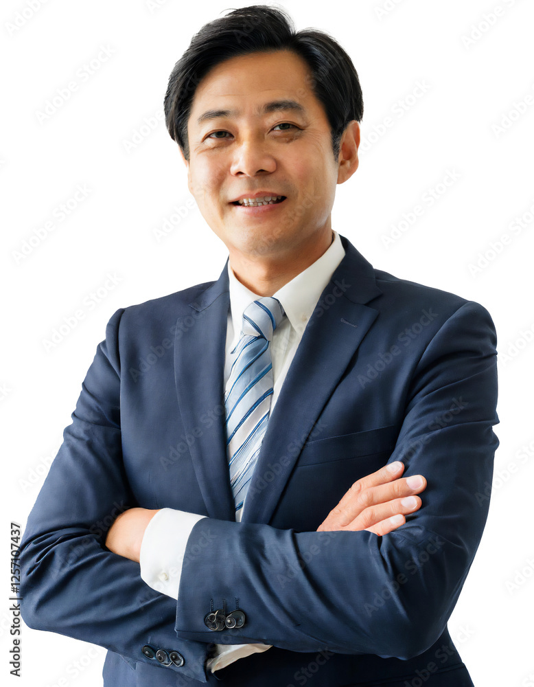 Portrait of only one Man. White Background. Portrait of only one Man. White Background.