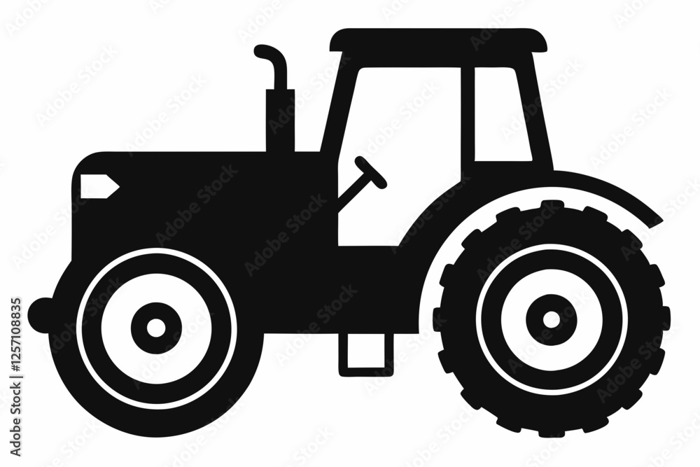 Tractor Silhouette Vector Art Tractor Silhouette Vector Art