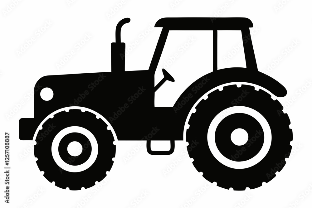 Tractor Silhouette Vector Art Tractor Silhouette Vector Art