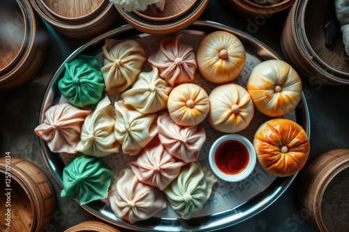 Wallpaper Mural Asian steamed buns and dumplings Torontodigital.ca