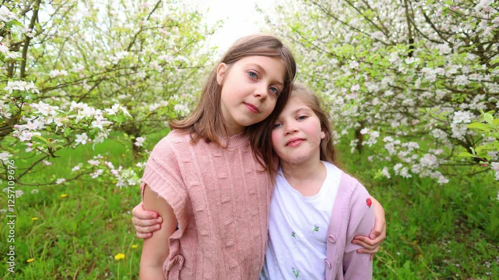 In this joyful horizontal video, two best friends run and play together in a vibrant, blooming spring garden. The video captures their playful antics and the happiness of carefree outdoor adventures.
In this joyful horizontal video, two best friends run and play together in a vibrant, blooming spring garden. The video captures their playful antics and the happiness of carefree outdoor adventures.