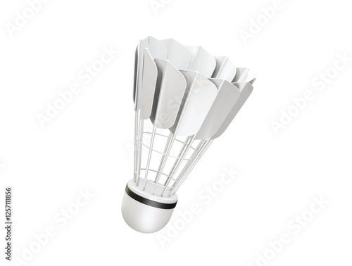 Badminton Shuttlecock icon illustration 3d