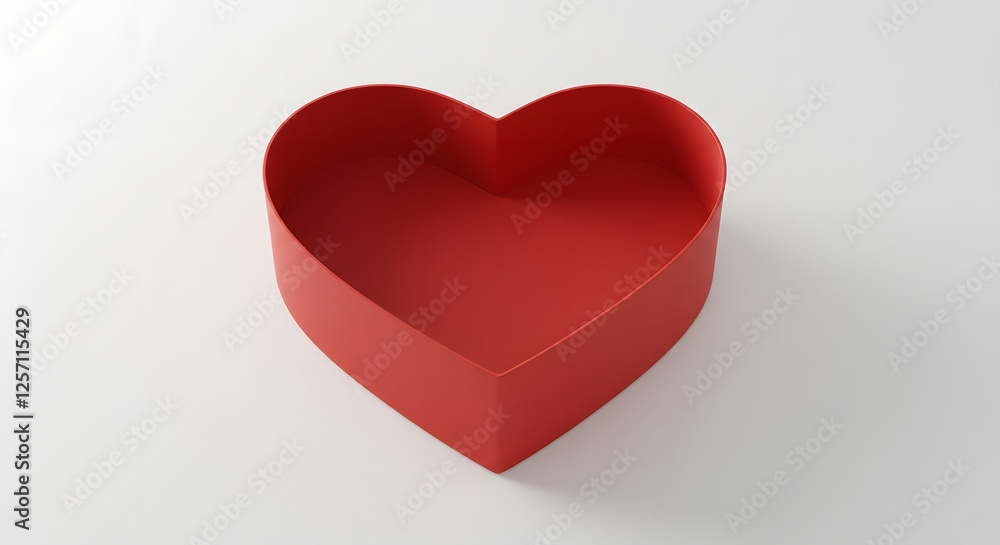 Fototapeta premium red paper heart
