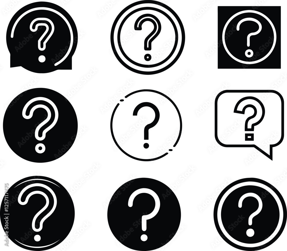 Question marks. question mark icon, question mark icons, question mark icon set, Vector illustration. Question marks. question mark icon, question mark icons, question mark icon set, Vector illustration.