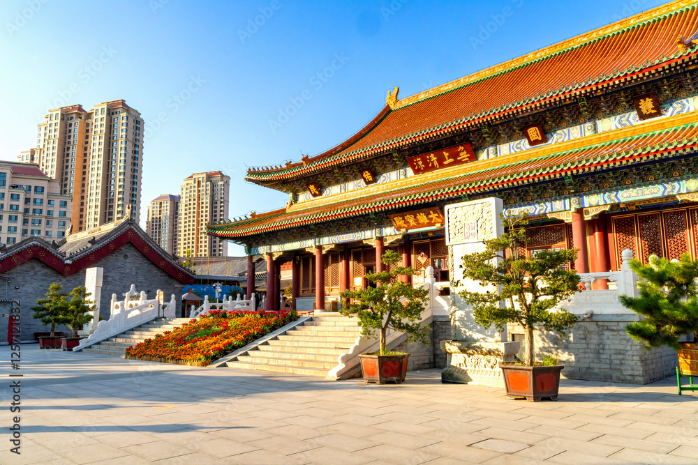 Main Hall Daibeiyuan Temple of Great Compassion Tianjin China Main Hall Daibeiyuan Temple of Great Compassion Tianjin China