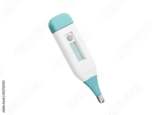 Digital Thermometer icon illustration 3d. medical thermometer render icon illustration 3d