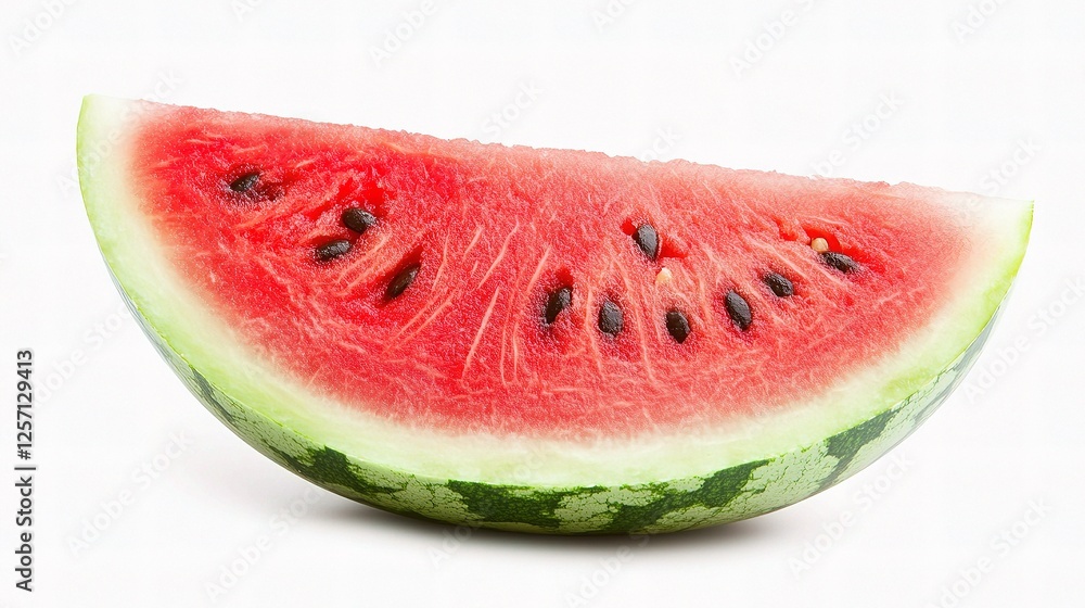 Fresh Slice of Watermelon Isolated on White Background for Recipes Fresh Slice of Watermelon Isolated on White Background for Recipes