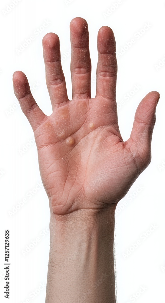 Close Up of a Hand with Frostbite Showing Skin Texture and Damage Close Up of a Hand with Frostbite Showing Skin Texture and Damage