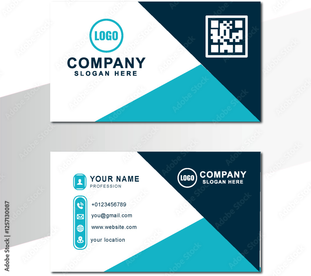 Obraz premium modern and minimalist business card