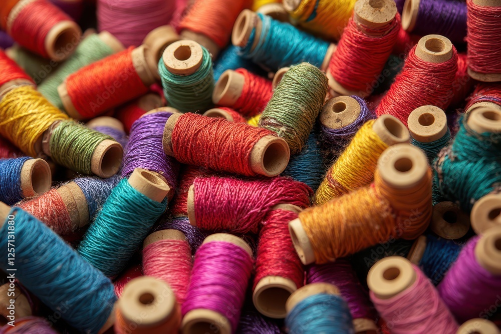 many different colored threads are shown in this image many different colored threads are shown in this image