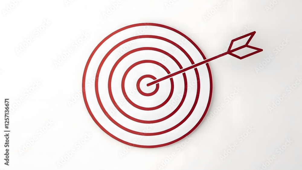 a minimalist single line art of a target a minimalist single line art of a target