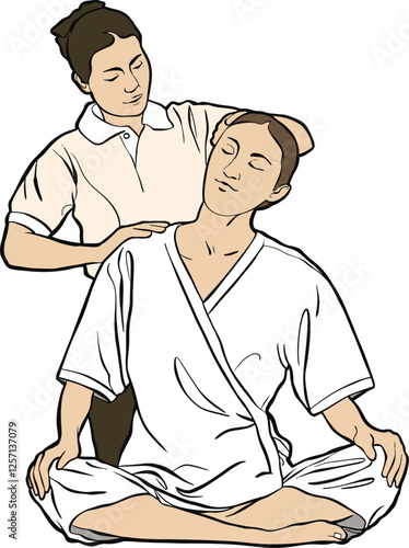 Traditional Thai body massage relaxation